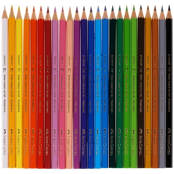 Карандаши цветные Faber-Castell 'Замок', 24цв., шестигр., заточ., картон, европодвес