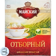 Чай Майский черный Отборный 100пакx2г 724403