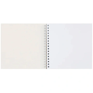 Скетчбук 60л., 150*150 MESHU 'Cat wave', на гребне, выб. лак, soft-touch, 120г/м2