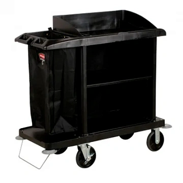 Комплексная тележка Rubbermaid гостиничная, на 16 номеров, FG619000BLA