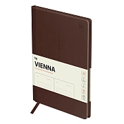 Еженедельник недатированный, B5, 64л., твердый переплет, кожзам, BG 'Vienna.Dark brown', коричневый