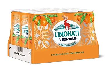 Лимонад Limonati by Borjomi Аджарский мандарин газированный, 330мл