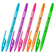 Ручка шариковая BRAUBERG 'ULTRA NEON', СИНЯЯ, узел 0,7 мм, чернила ГЕРМАНИЯ, наконечник ШВЕЙЦАРИЯ, 143566