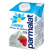 Сливки Parmalat 35%, 500г, ультрапастеризованные