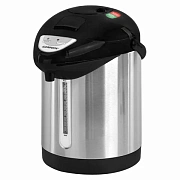 Термопот SONNEN TP-28, 3 л, 900 Вт, 1 температурный режим, ручной насос, сталь, черный/серебро, 4567