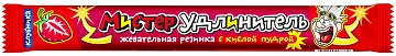 Жевательная резинка Канди клаб Мистер удлинитель клубника, 18г