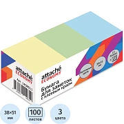 Стикеры  38x51 мм, 100 л, цв в асс, 12 бл/уп '1408011