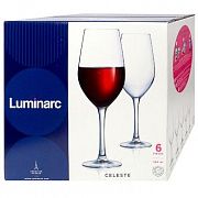 Набор бокалов для вина LUMINARC Celeste, 6 шт x 580 мл