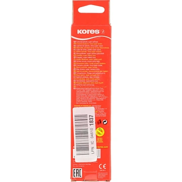 Карандаши цветные 2цв 3-гран,двустор Kores 94871.01