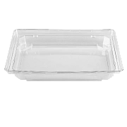 METRO PROFESSIONAL Крышка к контейнеру для суши пластиковая прозрачная 19см, 70шт