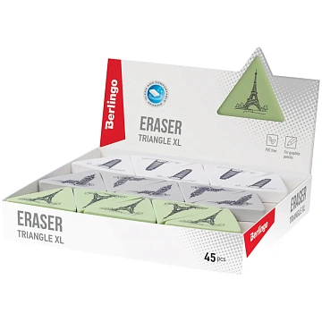 Ластик Berlingo Triangle XL 55х9мм, ассорти