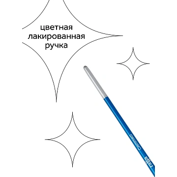 Набор кистей Гамма 'Классические' 5шт., синтетика, круглые № 1, 3, 5, плоские № 5, 8, блистер, европ
