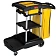 Тележка уборочная Rubbermaid 2х9л, с мешком 128л, FG9T7200BLA
