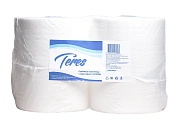 Бумажные полотенца Teres рулонные матик 2 слоя, 2 рулона, 150м