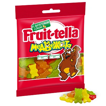 Мармелад жевательный Fruittella Медвежата с фруктовым соком, 70г
