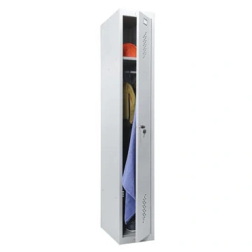 Шкаф металлический для одежды BRABIX 'LK 11-30', УСИЛЕННЫЙ, 1 секция, 1830х300х500 мм,18 кг, 291127,