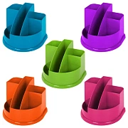 Подставка-органайзер BRAUBERG STYLE COLOR, 5 отделений, 132х122х108 мм, ассорти, 238095