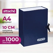 Папка архивная 100 мм,винил, син.