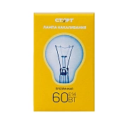 Лампа накаливания Старт E14 60W 230V шар ДШ прозрачная