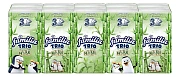 Платочки бумажные Familia Trio Natural три слоя, 10 шт