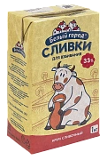 Сливки Белый город 33%, 1л