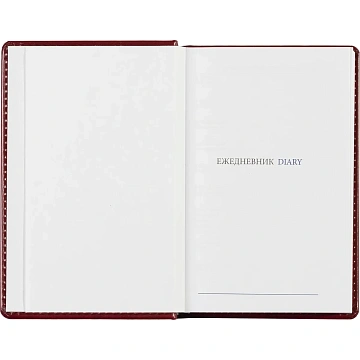 Ежедневник недатированный бордо, А6,100x150, 320стр, Agenda
