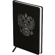 Ежедневник недатированный, А5, 160л., твердый переплет, кожзам, BG 'Орел', черный