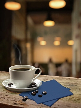 METRO PROFESSIONAL Салфетки бумажные двуслойные синие 250шт, 33x33см