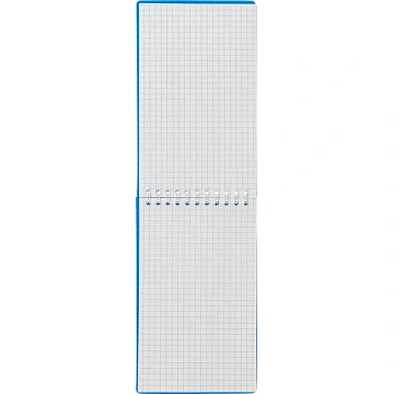 Блокнот 100х170 л. Attache Economy, мет.гребень,пласт.обл,синий,клетка