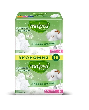Прокладки Molped Pure&Soft Super, 16шт