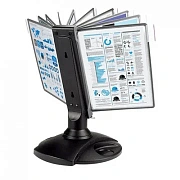 Демосистема настольная FDS008 вращ. пластик 10 пан.,черный