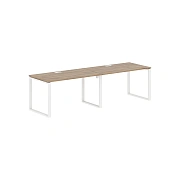 Стол 2-х местный EQWST 2780 Дуб Денвер светлый/Белый 2726х800х750 EDIS