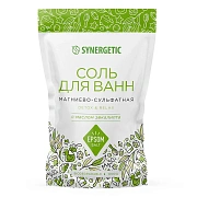 Соль Synergetic для ванн магниево-сульфатная эвкалипт, 1кг