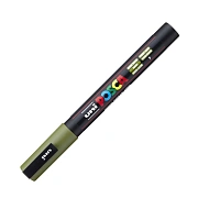 Маркер акриловый Uni Posca PC-3M хаки, 0.9 - 1.3 мм, круглый