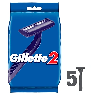 Бритвы Gillette 2 одноразовые, 5шт