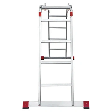 Лестница-трансформер алюминиевая 4х4 ступени, высота 4,5 м (4 секции по 1,2 м) до 150 кг, вес 16,5 к