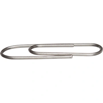 Скрепки металлические без. покрытия,28 мм, негофрирован.,100шт/уп