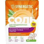 Соль от накипи в посудомоечных машинах 750 г SYNERGETIC, 102752