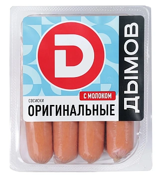 Сосиски Дымов оригинальные с молоком, 406г