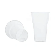 Стакан одноразовый пивной Упакс-Юнити 500мл, прозрачный пластиковый , 50шт