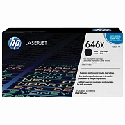 Картридж лазерный HP (CE264X) ColorLaserJet CM4540, №646X, черный, оригинальный, ресурс 17 000 стран