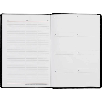 Ежедневник недатированный черный,А5,143х210мм,176л,ATTACHE Каньон