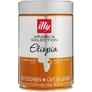 Кофе в зернах ILLY 'Etiopia' ИТАЛИЯ, 250 г, в жестяной банке, арабика 100%, ИТАЛИЯ, 7004