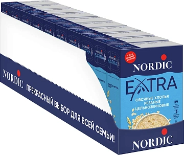 Хлопья овсяные Nordic 5 минут варки, 400г