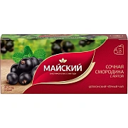 Чай Сочная смородина с мятой, черный, 25 пакетиков