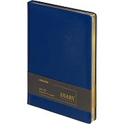 Ежедневник недатированный Attache А4 160л иск.кожа голубой(золотистый срез)