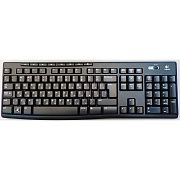 Клавиатура беспроводная LOGITECH K270, 104 клавиши + 8 дополнительных клавиш, мультимедийная, черная