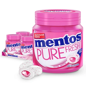 Жевательная резинка Mentos Pure Fresh Тутти Фрутти, 100г