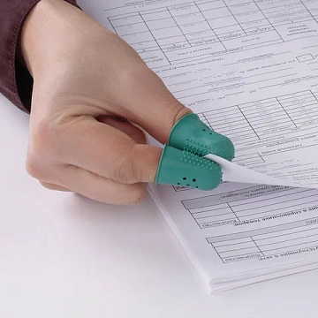 Напальчники резиновые с отверстиями, КОМПЛЕКТ 10 шт., диаметр 18 мм, зеленые, STAFF 'EVERYDAY', 2279