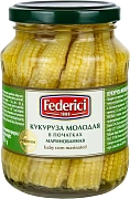 Кукуруза Federici в початках молодая маринованная, 370мл